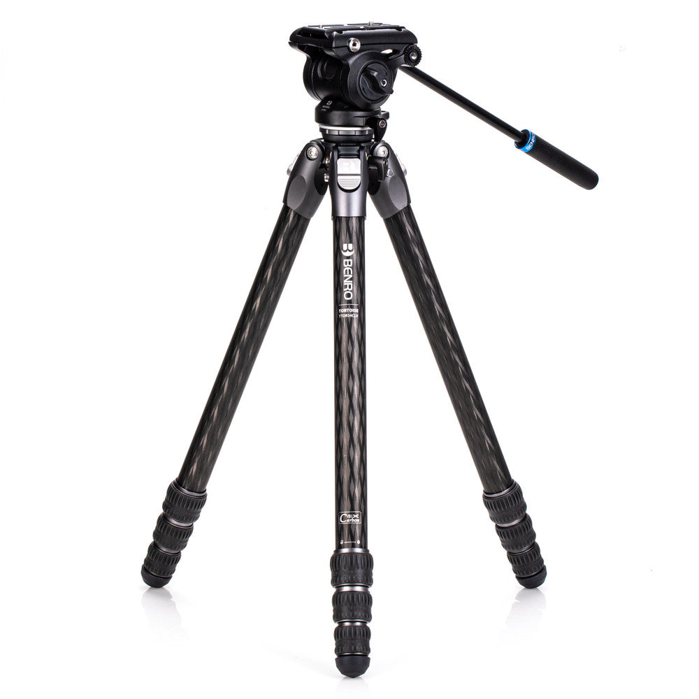 Benro Tortoise Columnless with Leveling Base #3 Carbon Fiber TTOR34CLV+S4PRO, 4 sections