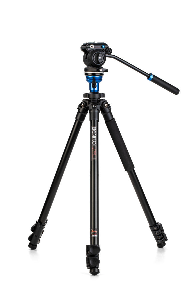 Benro S Pro Video Tripod with S2 PRO Flat Base Fluid Video Head