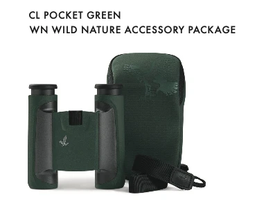 Swarovski Optik CL Pocket Binoculars - Magnification: 8X - Green w/ Wild Nature Bag - 1