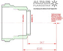 Altair PlanoStar 2" 1.0x Flattener for 80mm F6 Triplet APO - 2
