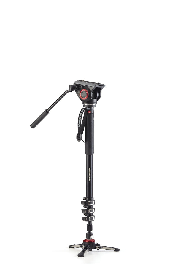 MANFROTTO XPRO Monopod + 4-sec ALUM & FLUID HEAD - 1