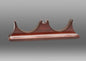 CHELSEA 4.5" Contemporary Double Base in Mahogany