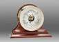 CHELSEA 4.5" Ship's Bell Barometer Nickel on Traditional Base