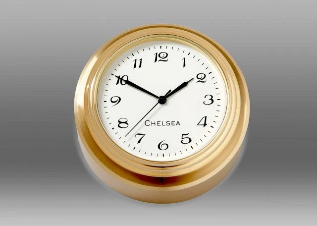 CHELSEA Button Clock w-Waterfall Bezel