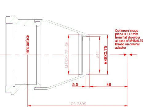 Altair PlanoStar 3" 1.0x Flattener for 102 110 115 130 refractors