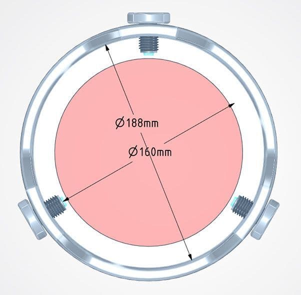 Altair 152mm Aperture Filter Hydrogen Alpha D-ERF Solar Energy Rejection Filter (160mm glass)