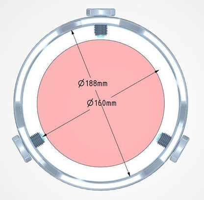 Altair 152mm Aperture Filter Hydrogen Alpha D-ERF Solar Energy Rejection Filter (160mm glass)