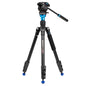 Benro S Pro Aero 2 PRO Aluminum Travel Video Tripod w/Flip Locks