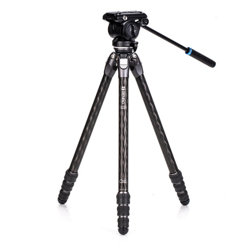 Benro Tortoise Columnless w/Leveling Base #2 Carbon Fiber TTOR24CLV+S4PRO, 4 sections
