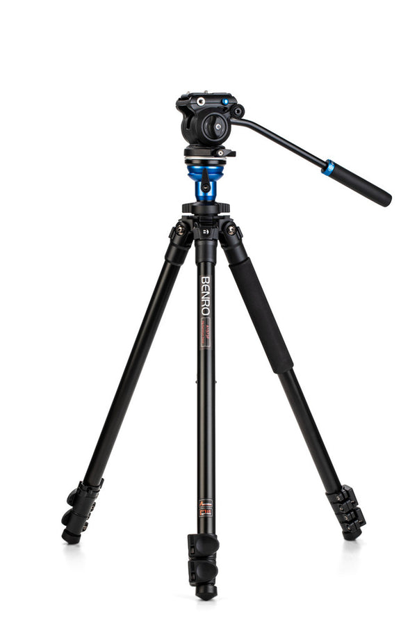 Benro S Pro Video Tripod with S2 PRO Flat Base Fluid Video Head - 1