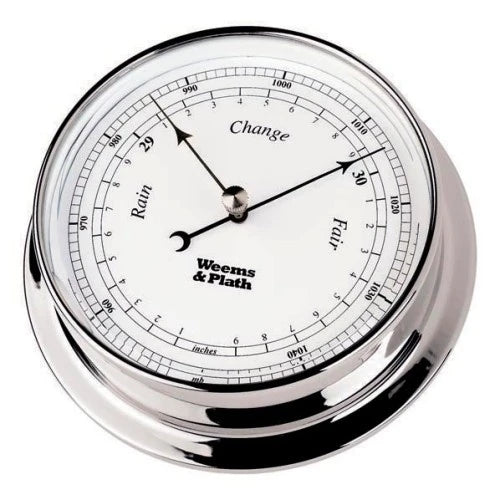 WEEMS & PLATH BAROMETER CHROME