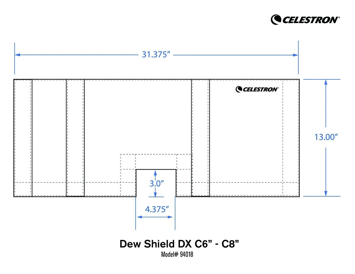 CELESTRON C6 - C8 Flexible Dew Shield