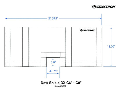 CELESTRON C6 - C8 Flexible Dew Shield
