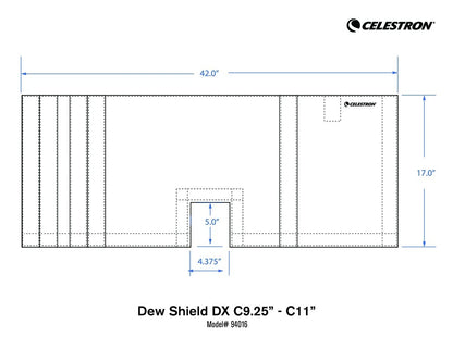 CELESTRON C9.25 - C11 Deluxe Flexible Dew Shield