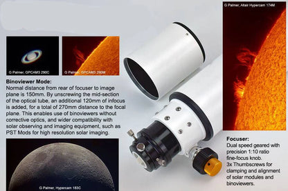 Altair ASCENT 102mm F11ED Refractor Geared Focuser