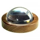 MAGNABRITE 115MM W-ROUND WALNUT BASE