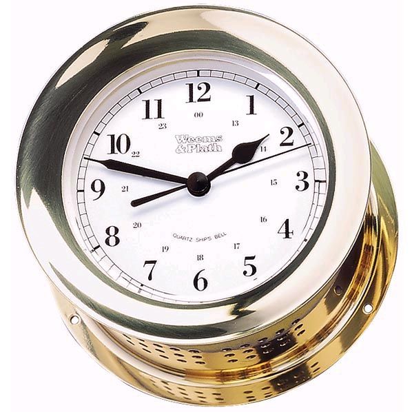 WEEMS & PLATH ATLANTIS QUARTZ SHIP'S BELL CLOCK