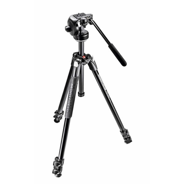 Manfrotto 290 Xtra Aluminum Tripod with 128RC Micro Fluid Video Head - 1