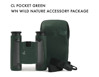 Swarovski Optik CL Pocket Binoculars - Magnification: 8X - Green w/ Wild Nature Bag