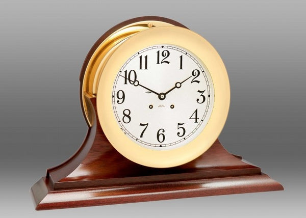 CHELSEA 8.5" Ship's Bell Clock on Traditional Base - 1