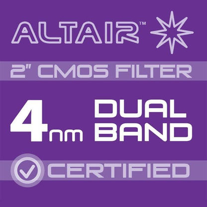 Altair DualBand ULTRA 4nm CERTIFIED CMOS Filter 2" w test report