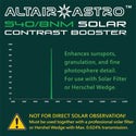 Altair Solar Contrast Booster Filter 8nm 540nm Continuum 2" - 2