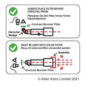 Altair Solar Contrast Booster Filter 8nm 540nm Continuum 2" - 3