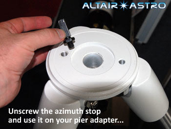 Altair Pier Adapter (Most Orion, SW EQ5, HEQ5, EQ6, Ioptron iEQ30-45 and CEM60) - 3