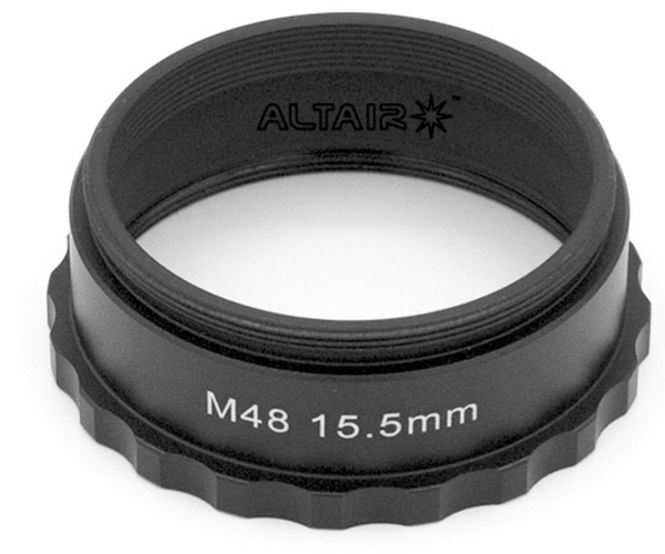Altair 15.5mm M48 Spacer Extension Tube Ring - Easy Grip for Astro cameras - 1