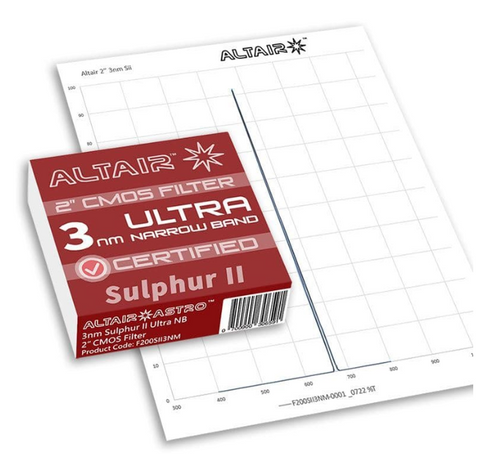 Altair ULTRA 3nm Sii Narrowband Filter 2" CERTIFIED